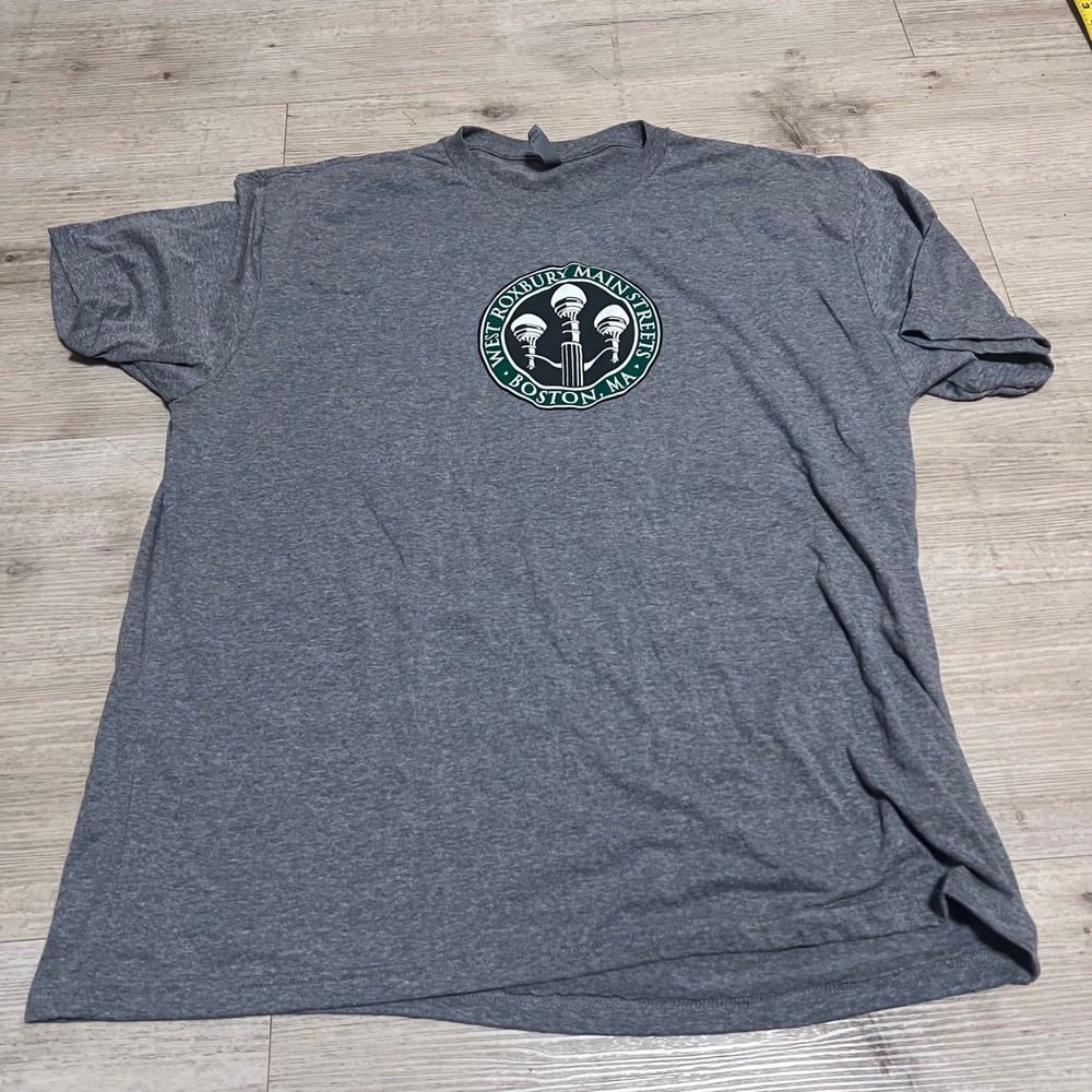 West Roxbury Main‎ Streets Boston MA Shirt Men's XXL Gray Roslindale Dorchester